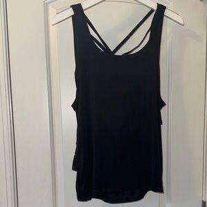 Lululemon Athletica Black Strappy Tank Top with bra